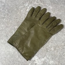 Chloe Leather Gloves Khaki Color Women's Fashion Accessories - Auth