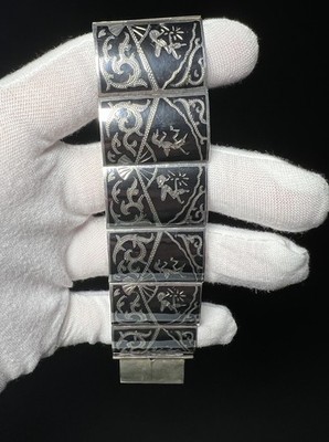 Sterling Silber Armband Niello Thailand