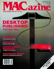 MACazine Magazine Apple Macintosh Computer February 1988