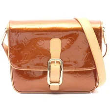 Louis Vuitton Vernis Leather Christy Gm Shoulder Bag Women Brown One Size