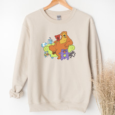 Bear In The Big Blue House Couch Pip Pop Tutter Ojo Treelo 90s Adult Sweatshirt