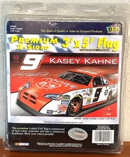 New in Package Kasey Kahne #9 Dodge Dealers 3'x5' 2-Sided Flag BSI Products