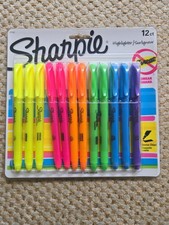 Sharpie 27145 Pocket Highlighters, Chisel Tip, Assorted Colors, 12-Count