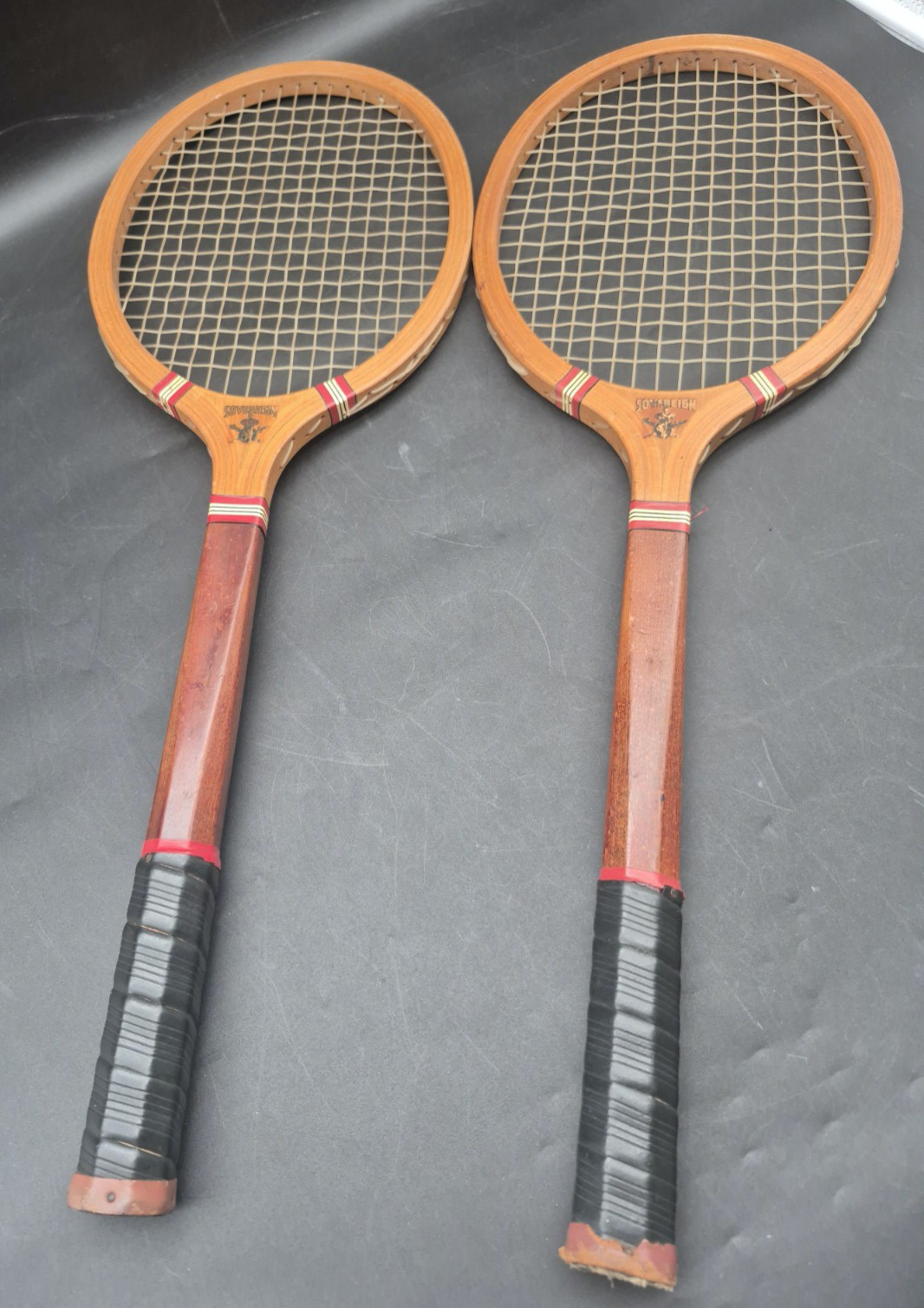 Magnan Vintage Sovereign Pair Tennis Racket 