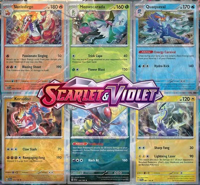 Scarlet/Violet Base Set Choose Your Card! Holo, Reverse Holo ,Cosmo, Holo, EX