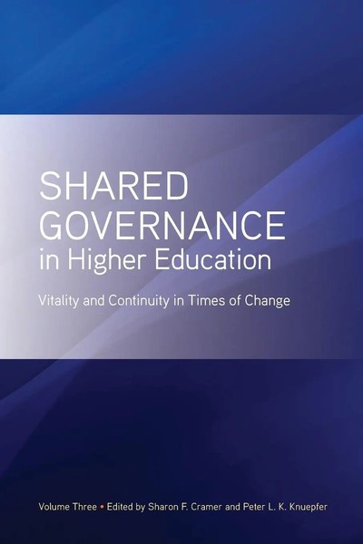 Shared Governance In Higher Education | Sharon F. Cramer (U. A.) | Taschenbuch-image