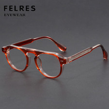 Men Women Anti Blue Light Oval Eyeglasses Fashion Retro Clear Lens Glasses Hot