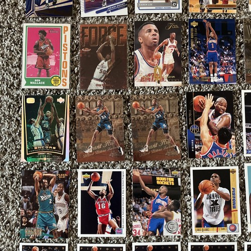 Huge Detroit Pistons Lot 258 Cards Inserts RC Prizm Parallel Vintage Grant Hill - Picture 7 of 24
