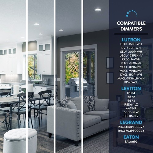 Luxrite BR30 LED Flood Light Bulb 8.5W 6500K 650LM Dimmable Damp Rated UL E26 - Picture 2 of 7