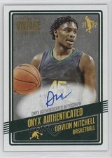 2021-22 Onyx Vintage Auto Davion Mitchell #VADM Auto 0s4v