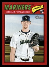 #155 Cole Wilcox 2026 Topps Heritage Red Rookie