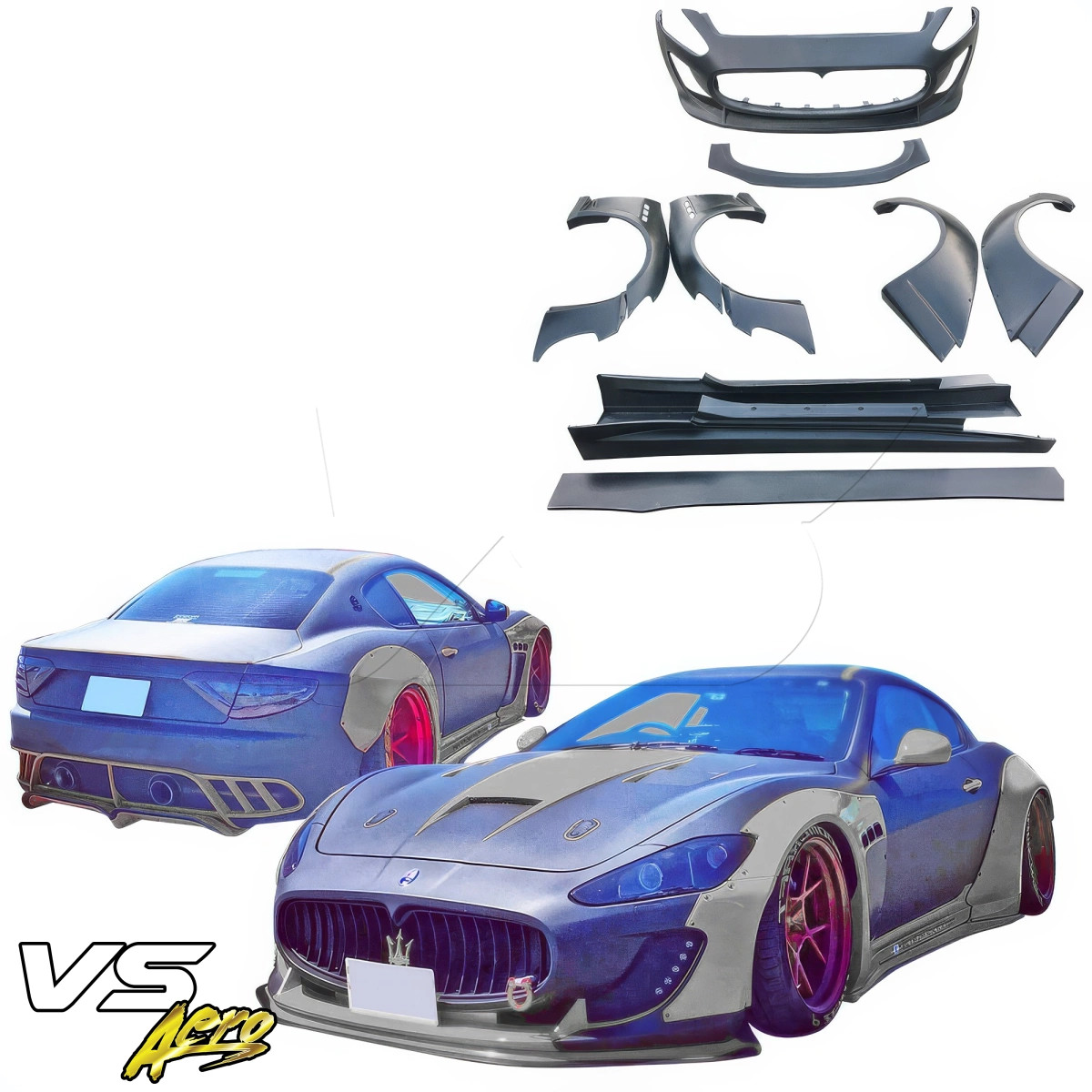 Maserati GranTurismo S 2008-2013 Bodies Set