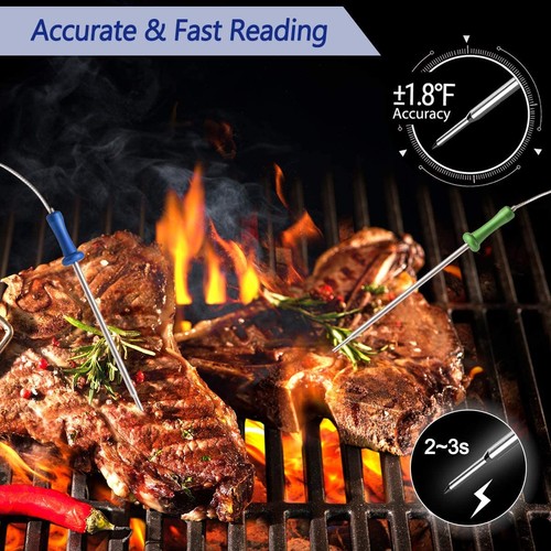 500FT Digital Meat Thermometer with Multy Probes Bluetooth for Smoker Grillin... - Picture 9 of 9