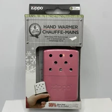 NEW SEALED Zippo 6-Hour Thermal Pink Colored Refillable Hand Warmer