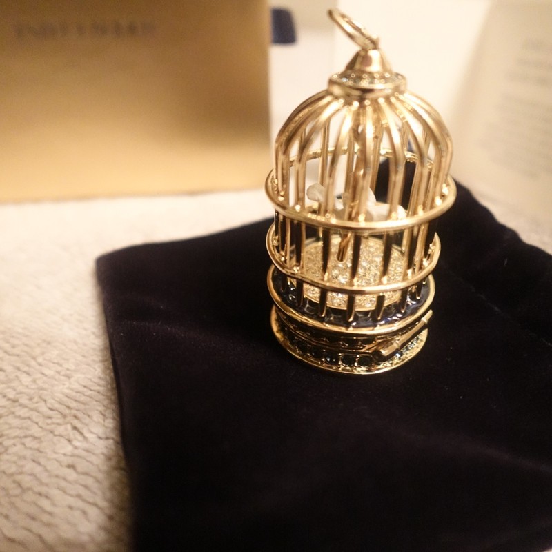 ESTEE LAUDER "BEYOND PARADISE" BIRD CAGE PERFUME  COMPACT