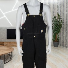 Vintage Carhartt USA Made Black Canvas Overalls M