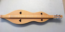 Vtg Handcrafted 31" Heart Hole Dulcimer 4 String Instrument - FREE SHIPPING