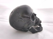 Totenkopf Kunststoff 7cm schwarz