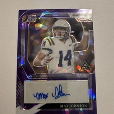 2022 Leaf Pro Set Metal - Max Johnson LSU Tigers #PA-MJ1 Auto 10/20