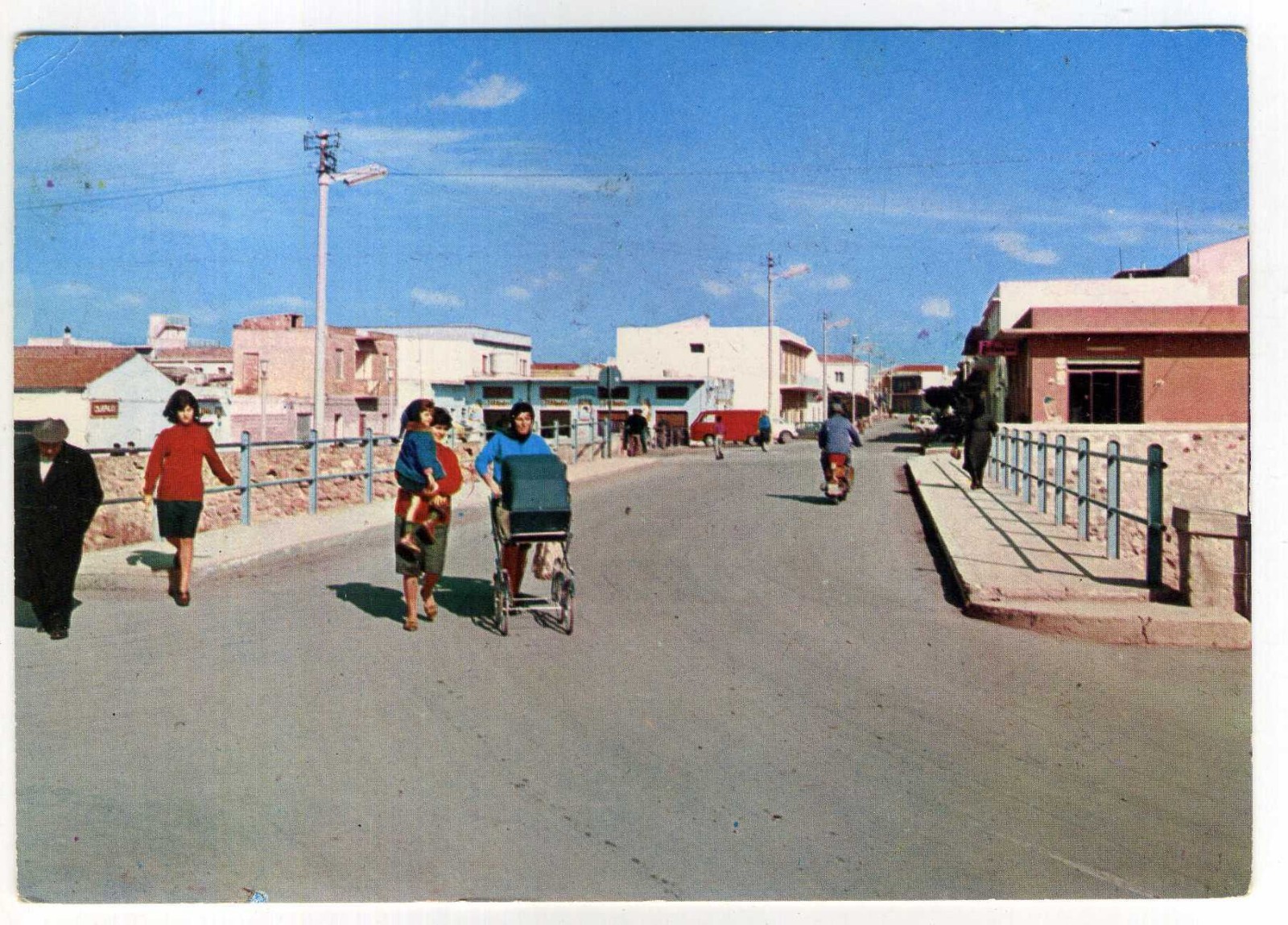 SARDEGNA CAGLIARI SESTU VIA GORIZIA FORMATO grande colore viaggiata 1973