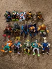 Vintage lot of 15 OG Teenage Mutant Ninja Turtle figures w/ Weapons Accessories