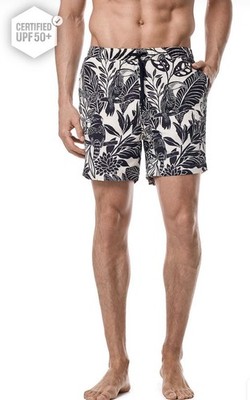 Coolibar Men s Swim Trunks Moonlit Harrison Tech SwimTM Fabric SZ  M 5.5  Inseam