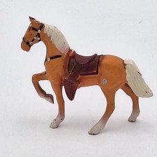 Vintage 1950s Made in Japan Palomino Horse Cast Metal Figurine Toy
