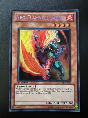 Neo Flamvell Säbel HA04-DE035 Secret Rare Gemischte Auflage Near Mint Yugioh