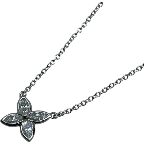 Tiffany & Co. Victoria Mini Necklace Platinum Pt950  2.7g