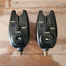 Fox X3 Ultron Lot de 2 détecteurs de touche (bite alarms) noir