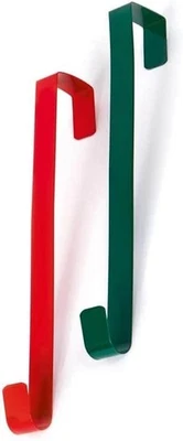 PREMIER DECORATIONS OVER DOOR HANGER WREATH CHRISTMAS HOOK XMAS DECORATION STRONG METAL HOLDER