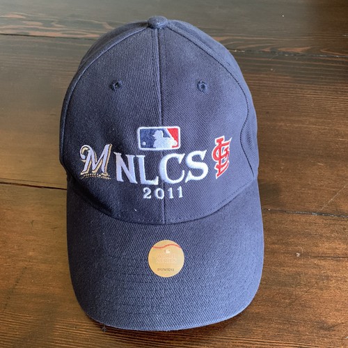 Cappello World Series Champions 2011 St Louis Cardinals NLCS Milwaukee Brewers MLB - Foto 8 di 11