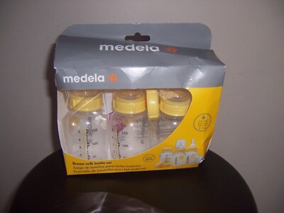 Medela breast mik bottle set 5oz  bottles new