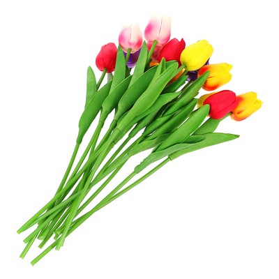 15pcs Romantische Ornament Decor Gefälschte Schmuck Künstliche Simulierte Tulip