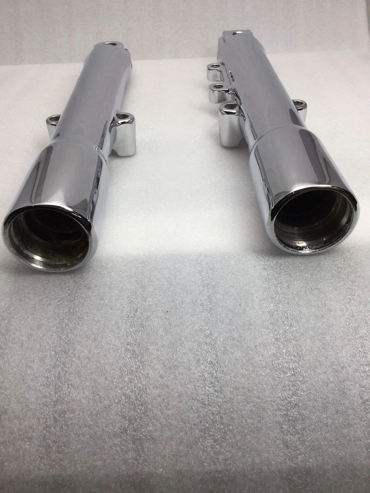 HARLEY FAT BOY SOFTAIL Heritage CHROME FORK LEGS 2000 - 06 FLSTC G592 EXCHANGE - Image 4 of 4