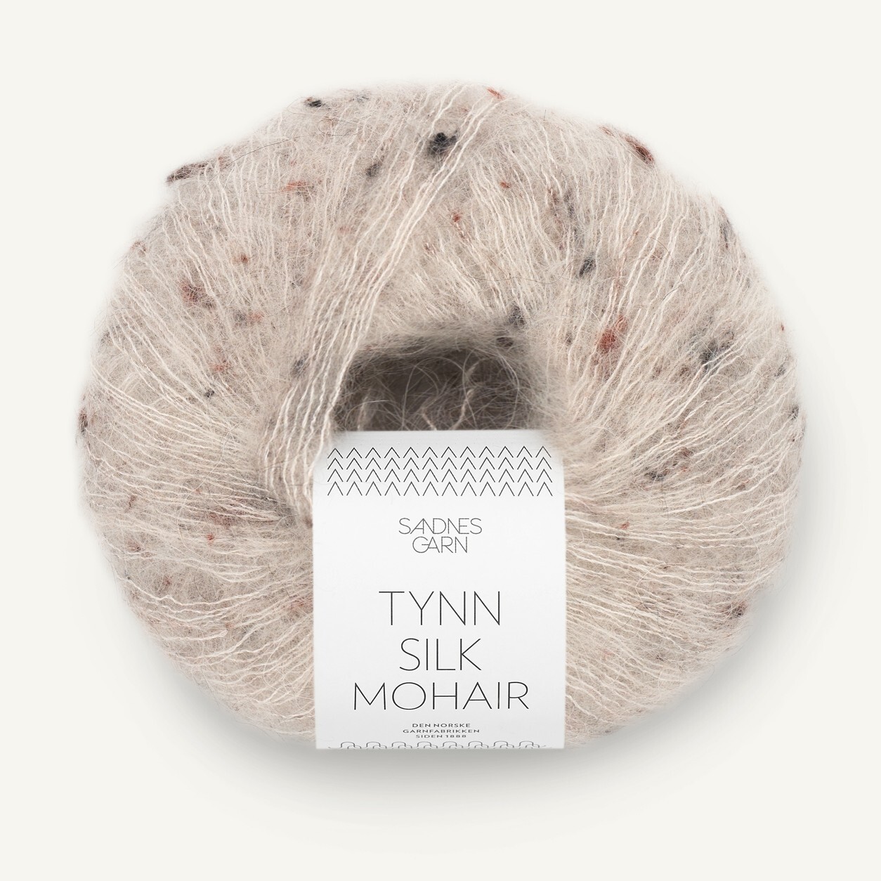 Tynn Silk Mohair By SANDNES GARN - Greige Tweed (2600) - 25 G/Approx. 212 M Wool
