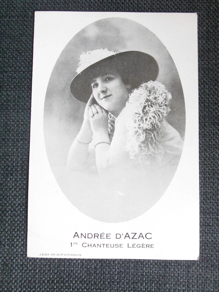 ARTISTE BELLE EPOQUE ANDREE D'AZAC première chanteuse légère - Photo 1/1