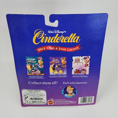 VINTAGE MATTEL DISNEY CINDERELLA ONCE UPON A LOCKET NEW IN PACKAGE