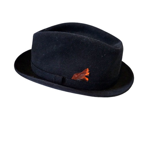 Vintage Feather 30s Fedora Panama Sun Hat Sears Milliner  display picture 1