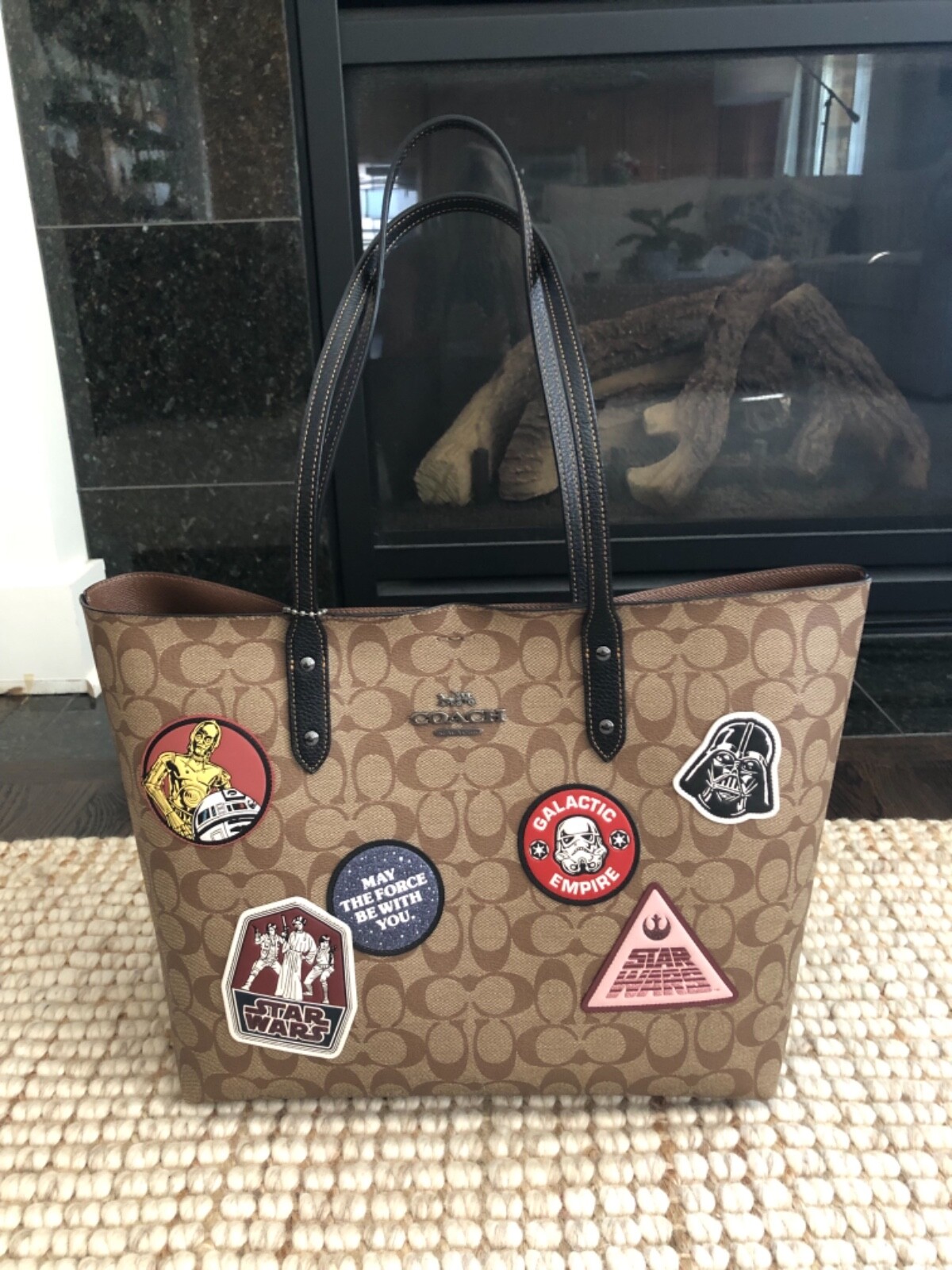 Coach Star Wars X Town Tote Bag With Patches F88020 For Sale Online Ebay