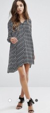New BA&SH Mini Lush Geometric Print Shift Dress Women's Size 0 Retails $395
