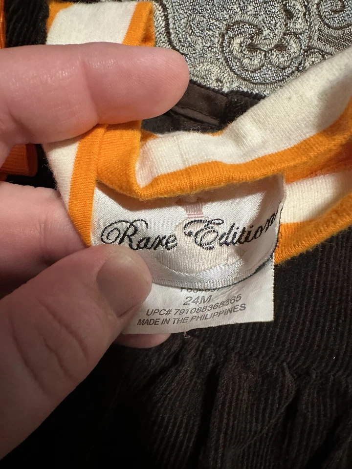 Vestido Pana Acción de Gracias Bebé Niña 24M 2 Piezas EDICIONES RARAS Set Foto 3 de 4