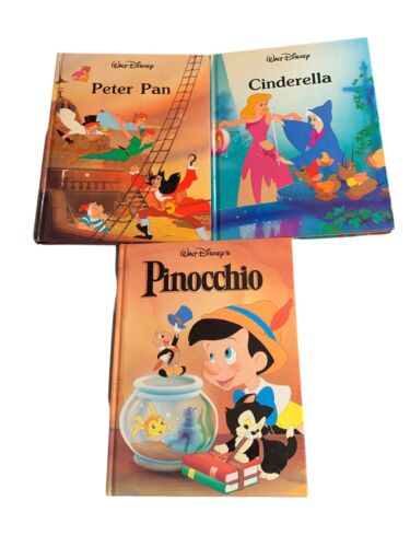 Livres à couverture rigide surdimensionnés Walt Disney livres jumeaux série classique lot de trois - Photo 1/5
