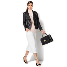Iman Platinum Buttery Soft Genuine Lamb Leather Jacket -xl-wa 620437-r