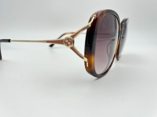 Gucci Sunglasses GG0649SK 004 Havana Tortoise Gold Pink 58 16 135 - Picture 3 of 5