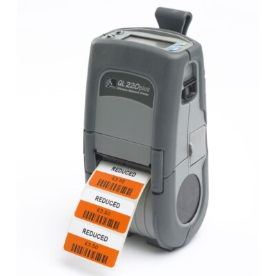 Zebra QL220 Plus Mobiler WiFi Thermo Etikettendrucker & Akku - Q2D-LUGCE010-00