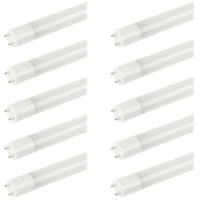 10 Pack Sunlite LED T8 Plug and Play 12W Light Bulb Medium Bi-Pin (G13 ...