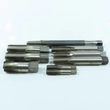 1/8"-27, 1/4"-18, 1/2"-14  NPT Straight Flute Taper Pipe Tap 4F Lot of 9
