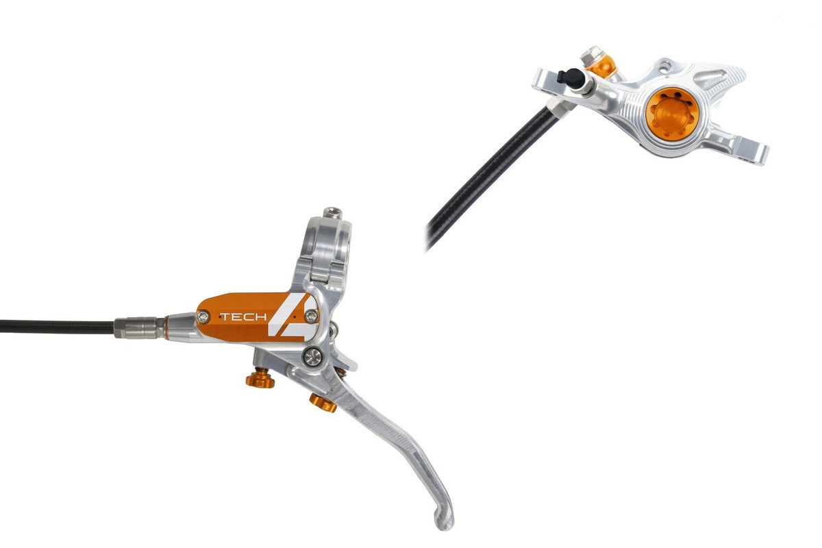 Hope Tech4 X2 Disc Brake – Gravel Or MTB, Front Or Rear, Silver, All Colors Available