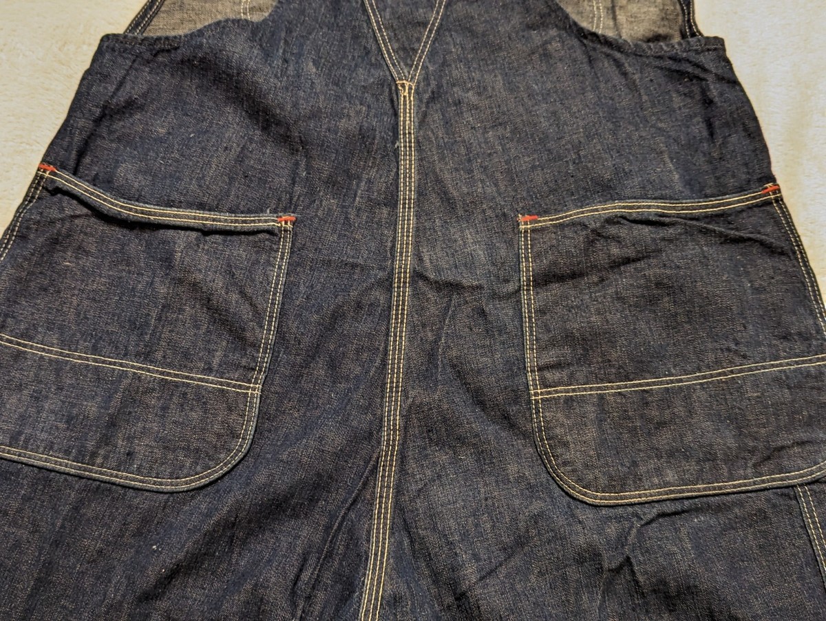 Vintage BLUE BELL SANFORIZED Denim Bib Overalls Sanforized